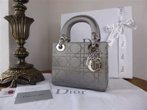 lady dior silver mini|lady dior small size.